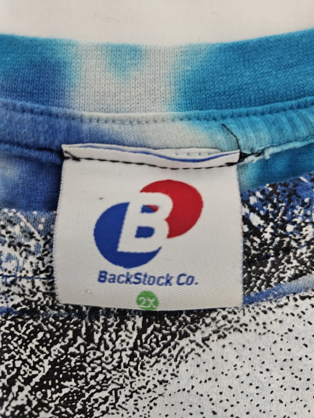 BackStock Co Grateful Dead Jerry Garcia Tie Dye Graphic T-Shirt 2X Blue Skull - Picture 7 of 9